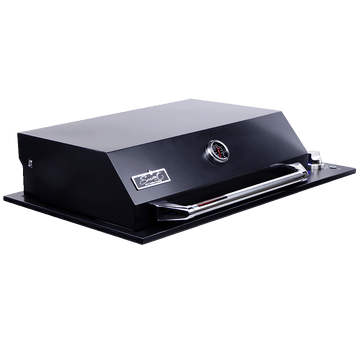 Smart 4-Burner Drop-In Gas BBQ With Slimline Hood in Black (4000DG-SL-BLK)